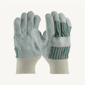 Coolie Gloves (Knit Wrist Cuff) (Green)